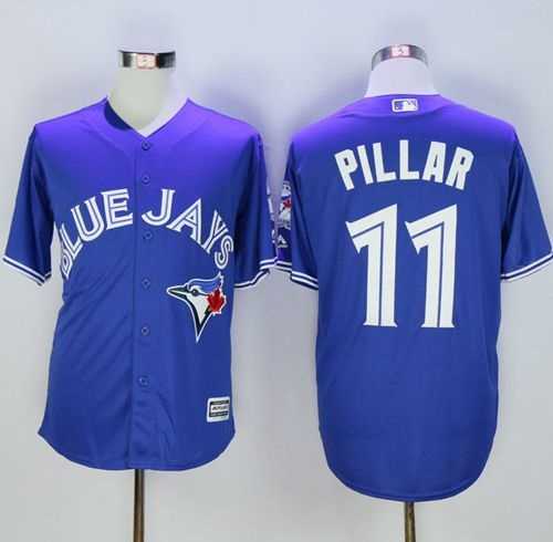 Toronto Blue Jays #11 Kevin Pillar Blue New Cool Base 40TH Anniversary Stitched Baseball Jersey,We sell and wholesale Toronto Blue Jays #11 Kevin Pillar Blue New Cool Base 40TH Anniversary Stitched Baseball Jersey on line form chian!